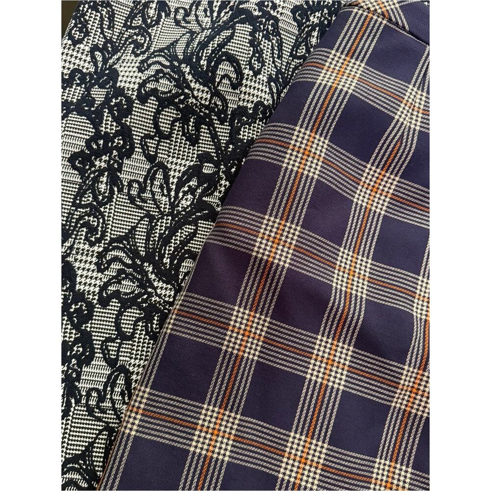 X2 Brooks Brothers Purple Plaid Mini Skirt and Black White Floral NEW - Picture 9 of 13
